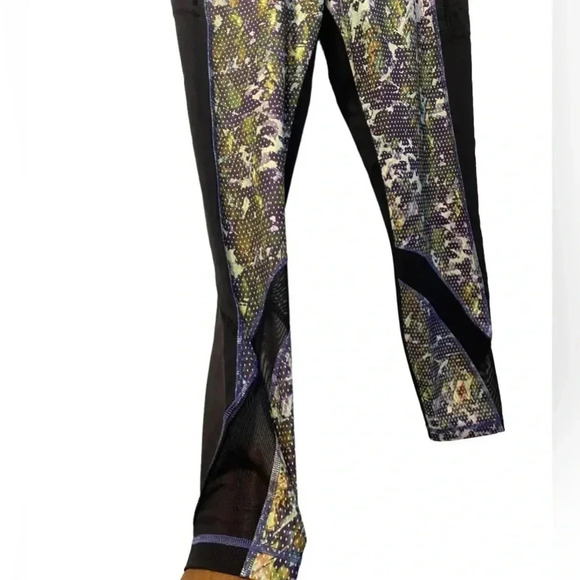 Lululemon Inspire Tights II Full-On Luxtreme (mesh) Floral Sport Sz 8 - Picture 5 of 10